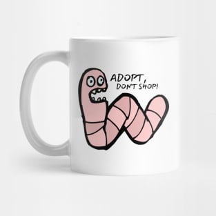 Adopt, Don't Shop. Funny and Sarcastic Saying Phrase, Humor Mug